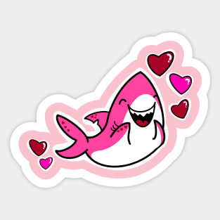 Shark Valentine Sticker